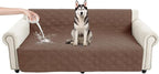 100% Waterproof Washable Dog Blanket, Dark Brown+Taupe, 52"x82" | 7-Layer Reversible Couch Covers for Dogs Met for Sofa Furniture Car Camping by Unknown