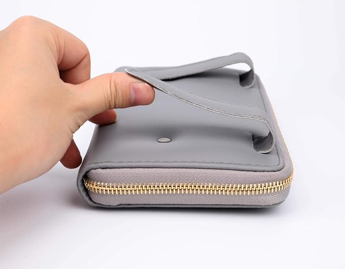 Car Visor Tissue Holder, Zipper Sun Visor Tissue Box for Car & Boat, Gray | Car accessory keep interior tidy, travel-friendly, installs on car visors fast, quick reload, fits Boat trucks SUVs - Image 6