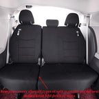 Sienna Car Seat Covers Custom Fit for 2011-2020 Toyota Sienna LE,XLE,Limited,L,XLE Premium,Limited Premium,7-Seater,Full Coverage,Airbag Compatible Polyester Seat Protector (Full Set,Black) - Image 3