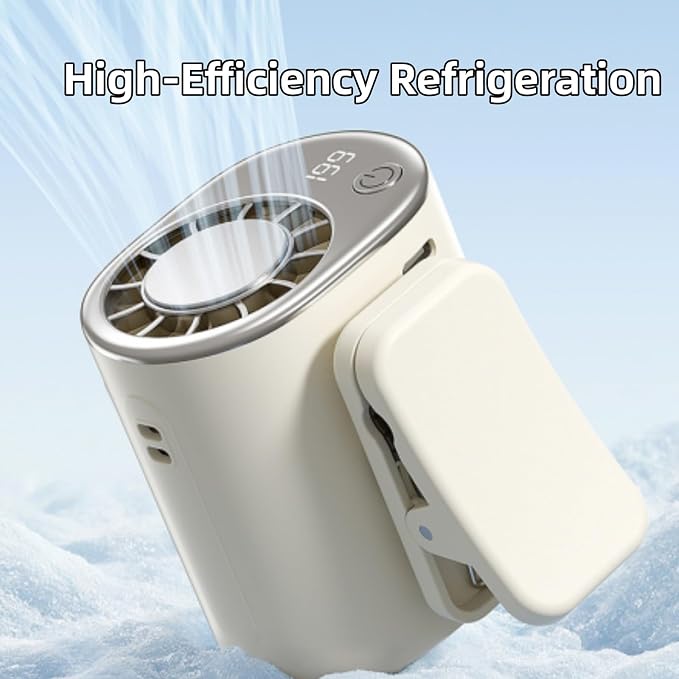 Car Clip On Air Conditioner Fan with LED Display, 2026 New Portable Air Conditioners for Car, 360° Rotation Adjustable Mini Cooling System, Hands-Free Clip on fan for Auto Vehicle - Image 7
