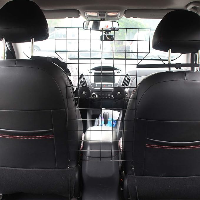 KOOLTAIL Dog Car Barrier - Front Seat Pet Vehicle Barriers Adjustable Steel,Safety Guaranteed Dogs and Passengers for Cars＆SUV's, for Small and Medium Dogs - Image 6