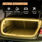 YoRise Car Trunk Light Strip, 157.48" Universal Flexible Auto Interior LED Lamp Strip Decoration, Warm Colors Waterproof Vehicle Trunk Ambient Lighting Accessories for Car SUV (Warm) - Image 3