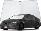 CLIM ART Windshield Sun Shade for Toyota Camry 2018-2023 - Custom-Fit Foldable Sun Shade - Car Sunshade - Vehicle Sun Protector - Front Auto Windshield Cover, Car Windshield - WS4007 by CLIMART