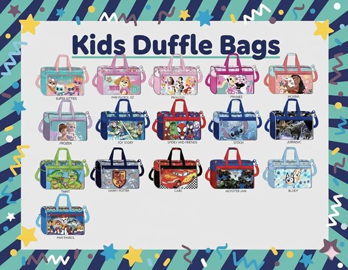 Paw Patrol Girls’ Duffle Bag – Skye Travel Gym Bag with Adjustable Shoulder Strap, Mesh Side Pockets & Zipper Pocket - Image 5