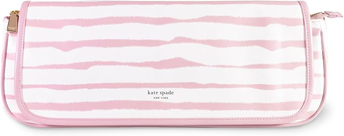 kate spade new york Hair Tool Organizer Bag, Goddess Stripe | Leatherette Travel Bag for Hair Dryer, Curler, Straightener, or Air Styler with Built in Heat Resistant Mat by Unknown