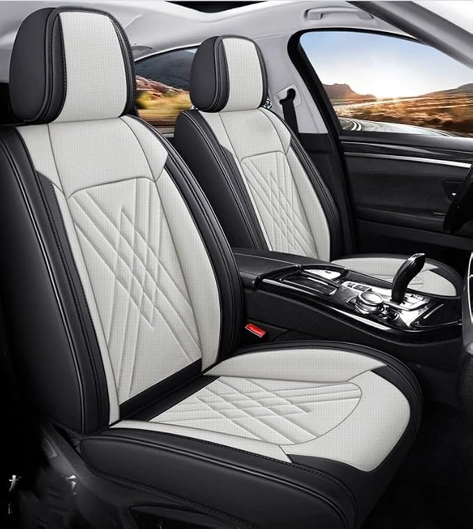 for car seat Covers Non-Slip （E.g, for Tesl,for Mercedes-Benz,for BMW,for Audi, for Ford, for Honda, for Nissan,for Toyota,for Chevrolet,for Jeep.. (Black Beige) - Image 9