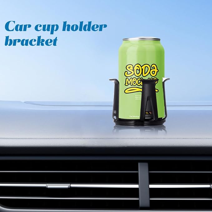 Zpana Car Slim Can Cup Holder Adapter, Vehicle Energy Drink Holder Insert, Reversible Wiggle Free Automotive Cup Holder Expander Accessories, Universal for SUV, Sedan, Truck(1PC) - Image 6