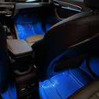 Car LED Strip Light, Interior Car Lights, 12V 24 LED Auto Atmosphere Lamps with Cigarette Lighter, Auto Lamp Ambient Night Light Strip Lighting Kit for Vehicles (USB/Blue) - Image 6