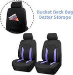 Bittwee Car Seat Covers Full Set, Breathable Automotive Front Seat Headrest Covers, Waterproof Comfortable Vehicle Seat Headrest Protection Accessories, Universal Fit (Purple) - Image 4