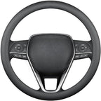 LKWLIKEI Nappa Premium Leather car Steering Wheel Cover, Non-Slip, Breathable, Universal 15 inches, Black. - Image 7