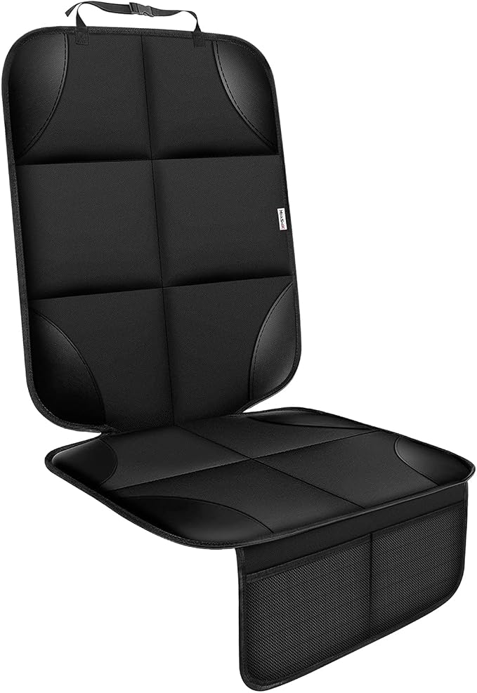 Meolsaek Car Seat Protector for Child Car Seat，Non-Slip Backing No Imprints | Durable Car Seat Mat 600D Fabric, Waterproof Car Seat Cover with Thick Pad by Meolsaek