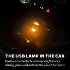 4PCS USB LED Car Interior Atmosphere Lamp, Portable Plug-in Mini Vehicle Night Light, Automotive Trunk Ambient Lighting Decoration Kit, Universal for SUV Sedan Truck (Warm) - Image 6
