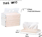 Car Tissue Refills 300 Sheets Facial Tissues Refills for Car Visor Tissue Holder, Travel Tissue Tubes Box Container Perfect Fit for Car Cup Holder - Image 2