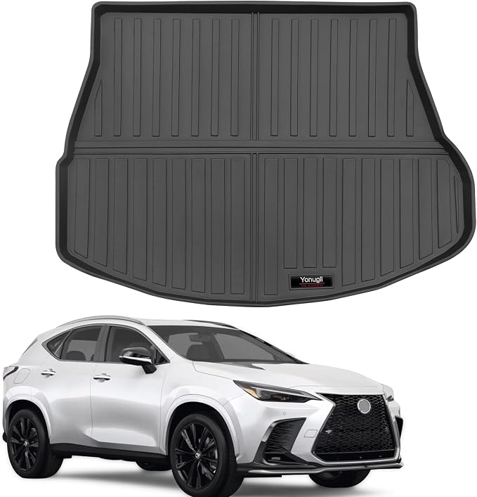 Custom for 2022-2026 Lexus NX & NX Hybrid NX250 NX350 NX350h NX450h+ Cargo Mats Trunk Liner All Weather TPE Protection Mat Accessories (for 2022-2026 Lexus NX) by Yonugli
