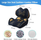 Lexeme X Large Memory Foam Seat Cushion Lumbar Support Pillow for Sciatica & Tailbone Pressure Relief Coccyx Pad for Office Chair, Car,Wheelchair,Home,Office - Image 4