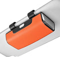 Car Sunglasses Holder for Sun Visor, Button Leather Eyeglass Hanger and Interior Storage Box by HOLDCY