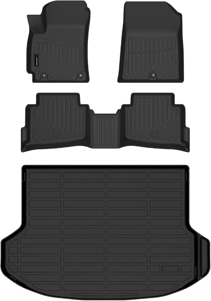 AUXKO All Weather Floor Mats Cargo Mat for Kia Seltos 2024-2026 | High Wall,All-Weather,All Season,Odorless,Rain&Salt Resistant,TPE Material,Accessories,Pet Friendly by AUXKO