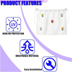 Cute Car Window Shades, 27" x 20" Automotive Side Window Privacy Curtains with Suction Cup, Sun Blackout UV Protection Car Camping Windows Screen Shades for Baby, Pet (Colorful) - Image 6