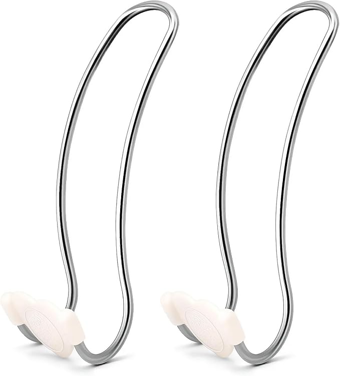 Heavy Duty Car Seat Hooks for Purse & Backpack, 2 Pack Metal | Holds 20 lbs per hook. For car headrests, home doors, office cabinets. Hangs coats, hats, bags with protective cover by Unknown