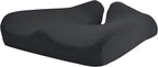 Cushion Lab Patented Pressure Relief Seat Cushion for Long Sitting Hours on Office & Home Chair - Extra-Dense Memory Foam for Soft Support. Car Pad for Hip, Tailbone, Coccyx, Sciatica - Black - Image 8