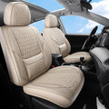 Car Seat Covers Full Set Custom Fit For Lexus IS250 2006-2015, Beige | Lumbar Support, Premium Faux Leather, Breathable, Anti-Slip, Airbag Compatible, Waterproof, Car Seat Protectors, 2 Row-5Seat by Unknown