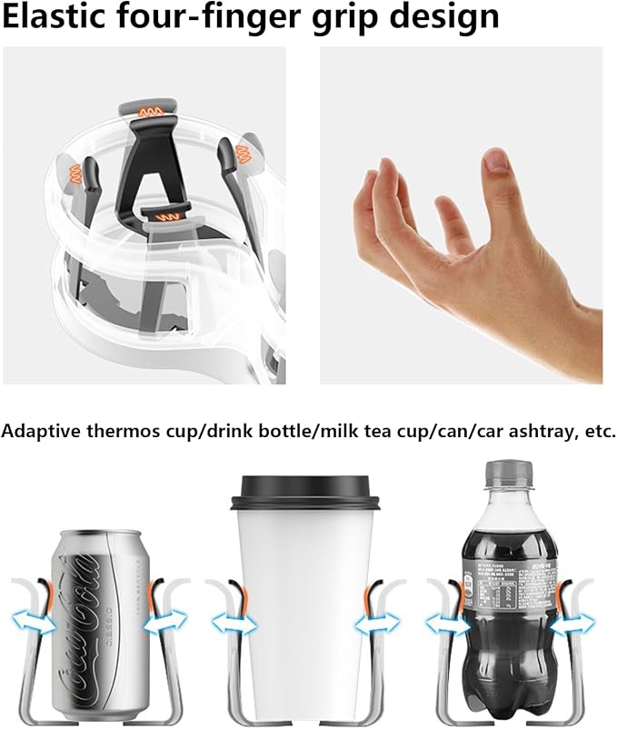 Adjustable Car Cup Holder Expander with Cup Diameter Less Than 2.55inches-fit cola Drink Cups Holder,2 in 1 cupholder for Coffee Cup Holder. (BJ-2390) - Image 6