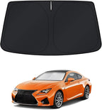 KUST Windshield Sun Shade for Lexus RC Coupe 2015-2020 2021 2022 2023 2024 2025 Window Accessories Sunshade Sun Visor Protector Foldable Block UV Rays by KUST