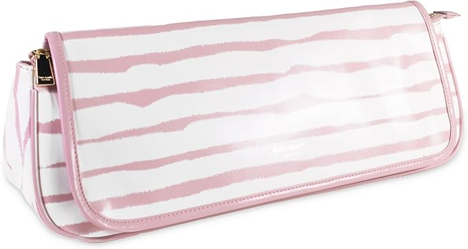 kate spade new york Hair Tool Organizer Bag, Goddess Stripe | Leatherette Travel Bag for Hair Dryer, Curler, Straightener, or Air Styler with Built in Heat Resistant Mat - Image 2