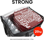 NZ home Insulated Food Bag, Portable Cooler Tote (3XL, Black, 10 Pack) | Large thermal bag, For cold & hot food, Soft sided cooler, Heavy duty carrier, Grocery shopping, Food delivery, Catering bag - Image 5