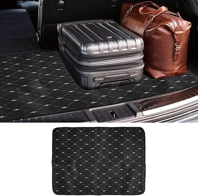 Car Trunk Cargo Liner, 38"×29" Scratch-Resistant Car Floor Mat, Washable Auto Trunk Protective Mat, Fashionable Vehicle Interior Decoration Accessories for SUVs, Trucks (Style3) by Unknown