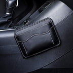 BetterJonny 2 Pcs Car Side Pocket Organizer, PU Leather Car Seat Side Storage Pocket Multifunctional Auto Console Side Storage Bag for Car Interior Organizer - Image 4