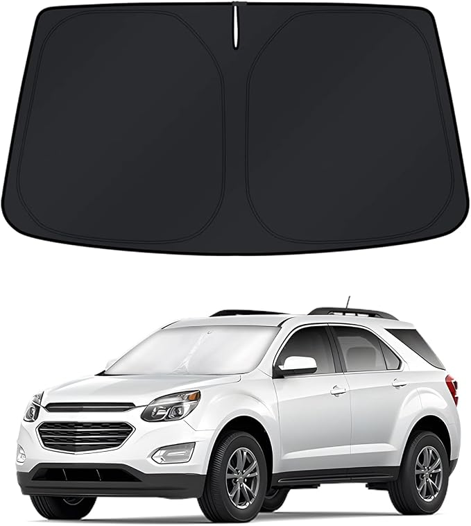 KUST Windshield Sun Shade for 2010–2017 Chevy Equinox Window Accessories Shade Sun Cover Foldable Block UV Rays Keep Car Cooler by KUST
