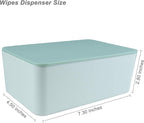 Diaper Wipes Dispenser, Tissue Storage Box Case (Green) | Wet Wipe Dispenser Holder with Lid for Home, Office, Cars - Image 2