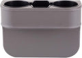 Cup Holder for Car, Car Seat Gap Organizer, PU Leather, XBD Gray | Console Side Pocket, Cup Drink Holders, Easy Install, Universal Fits, Car Coin Cellphone Holder, Auto Front Seat Cup Holder by IOKSCTER