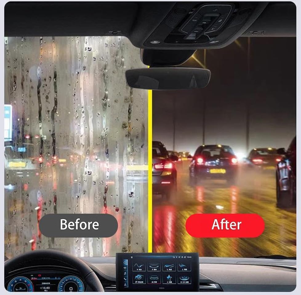 3PCS Automotive Oil Film Cleaning Brush,Car Clear Vision Glass Cleaner for Car Windows,Car Windshield Cleaner for Cleaning Brush and Improving Windshield Clarity & Visibility,Green - Image 6