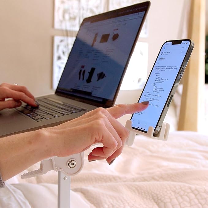 Limitless TotalDesk Portable Workstation and Lap Desk with Adjustable Height & Tilt (White) - Image 8