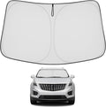 Proadsy Custom Fit 2017-2026 Cadillac XT5 Windshield Sun Shade, Blocks Heat | 240T Heat Shield, Drops Temp 54°F, Blocks 99% UV, Prevents Dashboard Cracking, Summer Parking & Beach Trips, Easy Twist-Fold by Proadsy