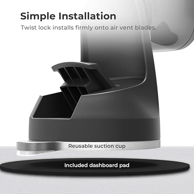 iOttie iTap 2 Magnetic Dashboard Car Mount Holder || Cradle for Samsung Galaxy S22, Google Pixel 7, Motorola Moto G, OnePlus 10, Sony Xperia & Other Android Smartphones - Image 6