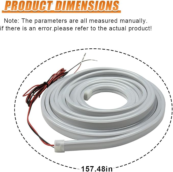 YoRise Car Trunk Light Strip, 157.48" Universal Flexible Auto Interior LED Lamp Strip Decoration, Warm Colors Waterproof Vehicle Trunk Ambient Lighting Accessories for Car SUV (Warm) - Image 2