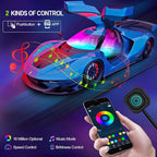 Dreamcolor Acrylic Interior Car Lights, WEBUPAR Car Accessories 6 in 1 Car LED Strip Lights with APP Control and 213 Modes, 175 inches 593 LEDs Fiber Optic Lights, RGB Neon Light Kits - Image 4