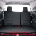 Full Set Car Seat Covers for Honda Odyssey 2011-2017,7-Seater,Faux Leather | for LX Only,2nd Row Captain Seats,Luxury Waterproof Seat Protector,Fit Like A Glove(Black) - Image 3