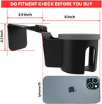 Car Door Cup Holder – Universal Window Cup-Holder with Phone Storage, Felt Protection Pad, No Rattle Fit for Large and Small Cups, Fits Any Car or Truck &18-2023 Tesla Model 3 Y Cup Holder - Image 6