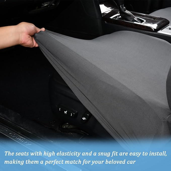 Car Back Seat Cover, Scratchproof Rear Bench Protector, Antler | Elastic fabric surface, smooth comfortable touch, washable design, fits most cars SUVs and trucks, automotive accessories - Image 4