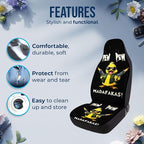GENANY Funny Duck Car Seat Covers, 2-Piece Front Seat Set | 2-piece polyester front seat cover set, each 35 x 21 x 21 inches, with adjustable straps and hooks - Image 6