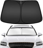 ARISMOTOR Windshield Sun Shade for Genesis GV70 2022-2025 2026 | Custom Fit, Foldable, Front Window Sunshade Sun Visor Protector, Block UV Rays, Keep Car Cooler by ARISMOTOR