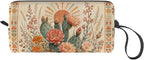 Cactus Small Makeup Bag, 600D Oxford Cosmetic Pouch for Women | Cactus Cosmetic Bag and Toiletry Pouch with Double-Sided Print and Foam Padding for Women, Travel, Gym, Weekend and Daily Use - Image 8