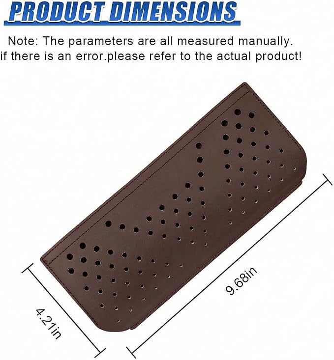 Car Seat Side Pocket Organizer, PU Leather Water-Resistant Car Console Storage Bag, Multifunctional Auto Interior Door Tray Pouch Organizer Accessories for Phone Keys Sunglasses (Brown) - Image 2