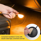Car Interior LED Lights, Ambient Lighting Car Interior, Automotive Ambient Neon Light Kit with USB Port, Auto Accessories 4 in 1 Automotive Decoration Lighting for RV, Truck, Sedan (Orange) - Image 5