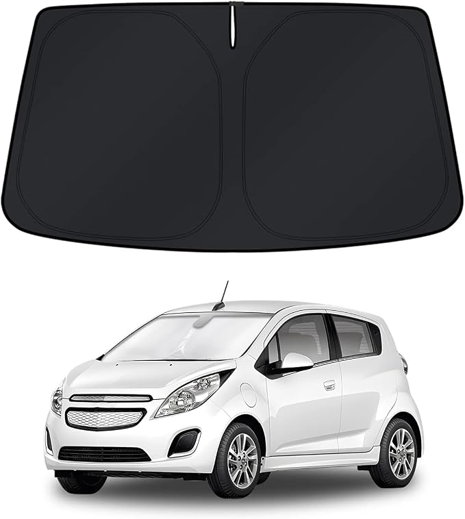 KUST Windshield Sun Shade for Chevy Spark 2013-2014 2015 2016 Window Accessories Shade Sun Visor Cover Foldable Block UV Rays by KUST