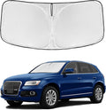 Windshield Sun Shade for Audi SQ5 2014-2017 - 4 Layers Car Sunshade | Front Windows Shade Cover Custom Fit Q5 Sun Visor 250T Retractable Shade Blocks UV Rays Car Accessories by ZOIBVCARSUNSHADE